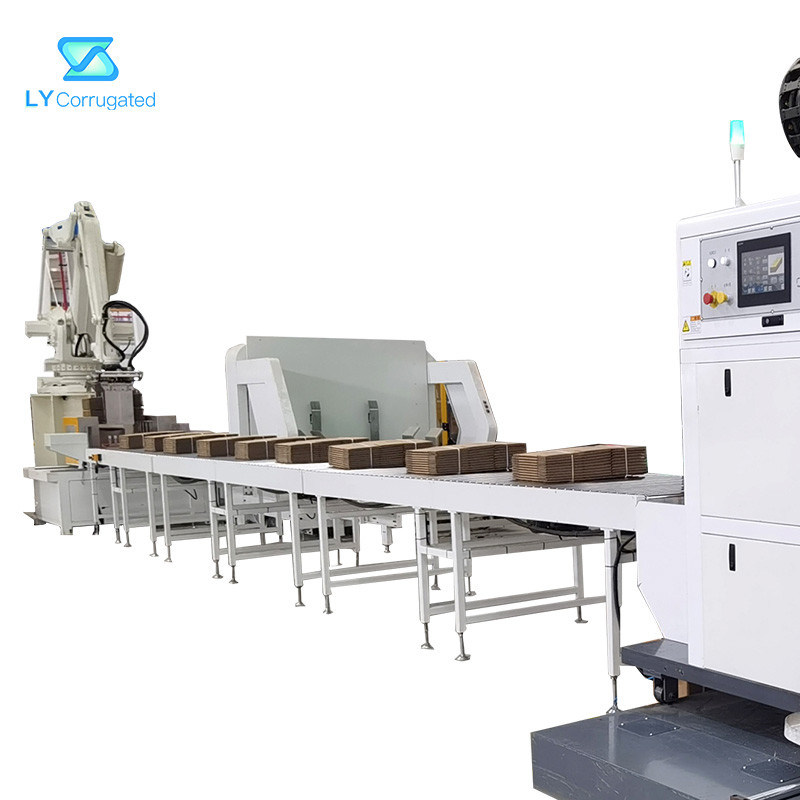 Intelligent Stacking Palletizer Arm Robot System For Corrugated Carton Box