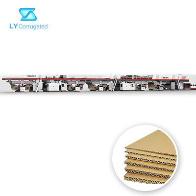 Steam Heating Corrugated Board Processing Line Long Service Life 5ply 200m / Min